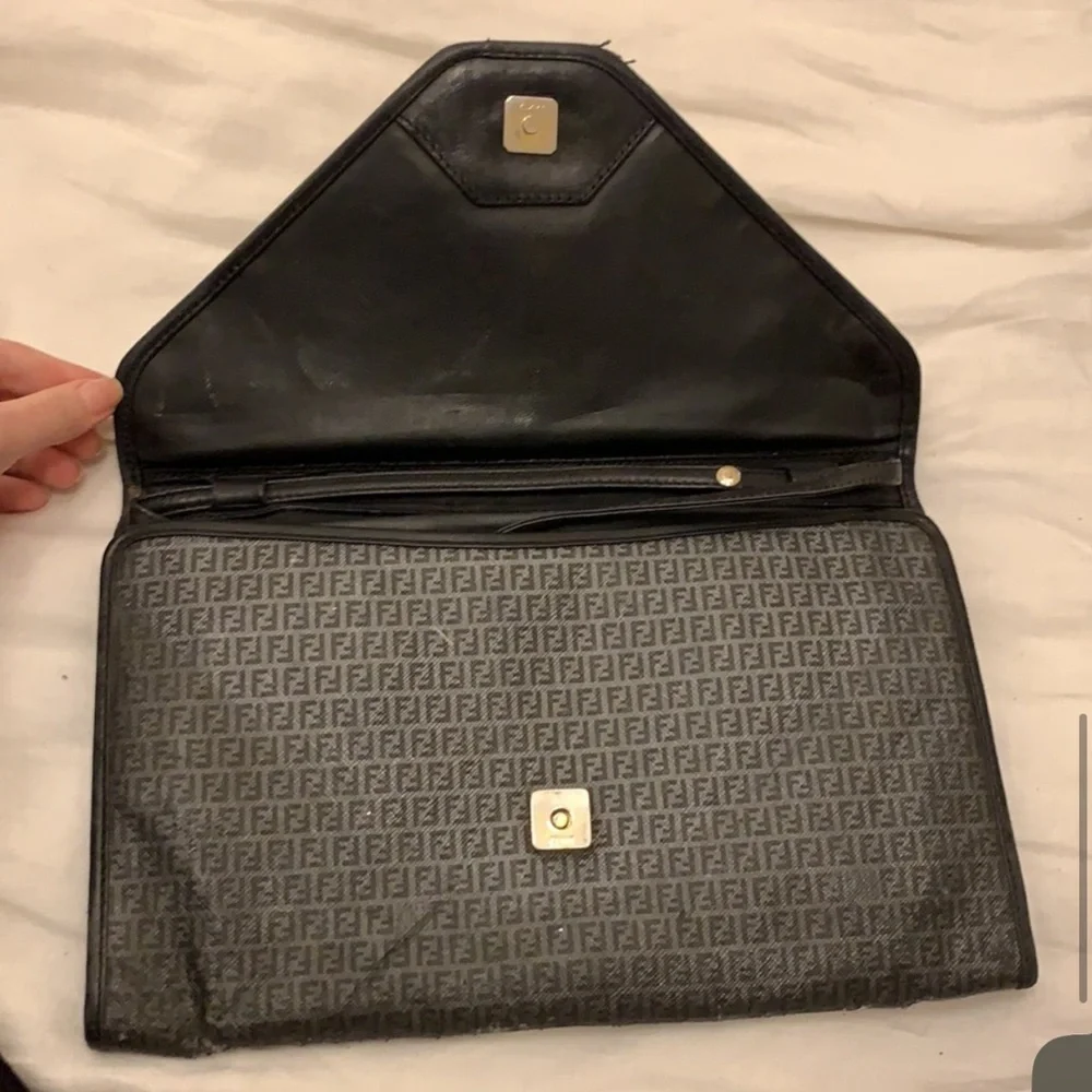 Fendi Black vintage Clutch and Crossbody Bag - Picture 9 of 13